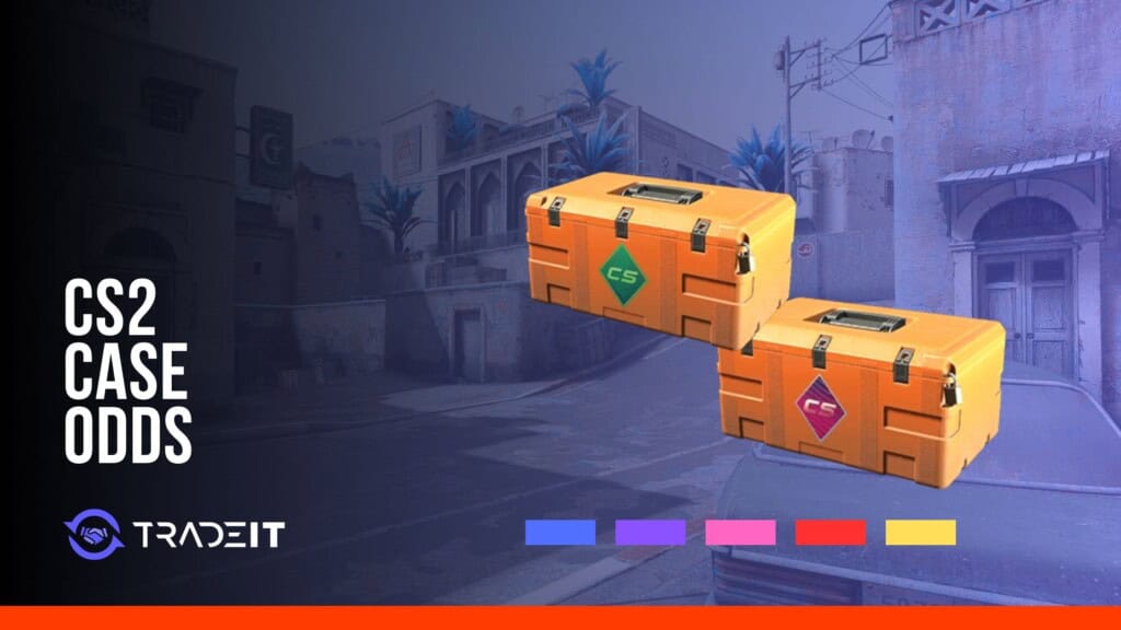 CS2 case odds with weapon cases and rarity colors