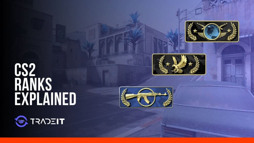 CS2 ranks featuring Competitive rank badges